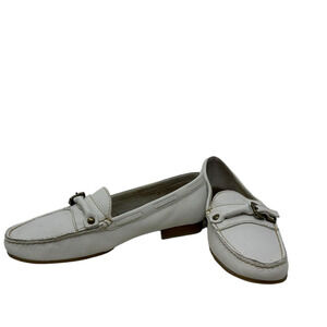 Unisa white leather loafers size 5.5 B